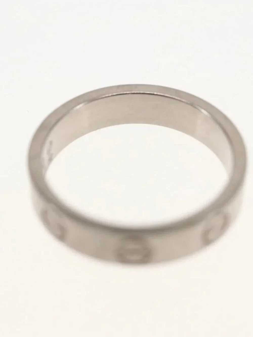 CARTIER Mini Love Ring 18K Gold(750) Silver Auth 162882SM